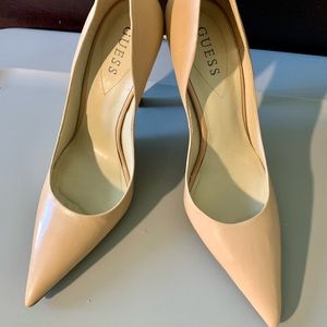 Guess Pumps Size 10 M Wooden Heels